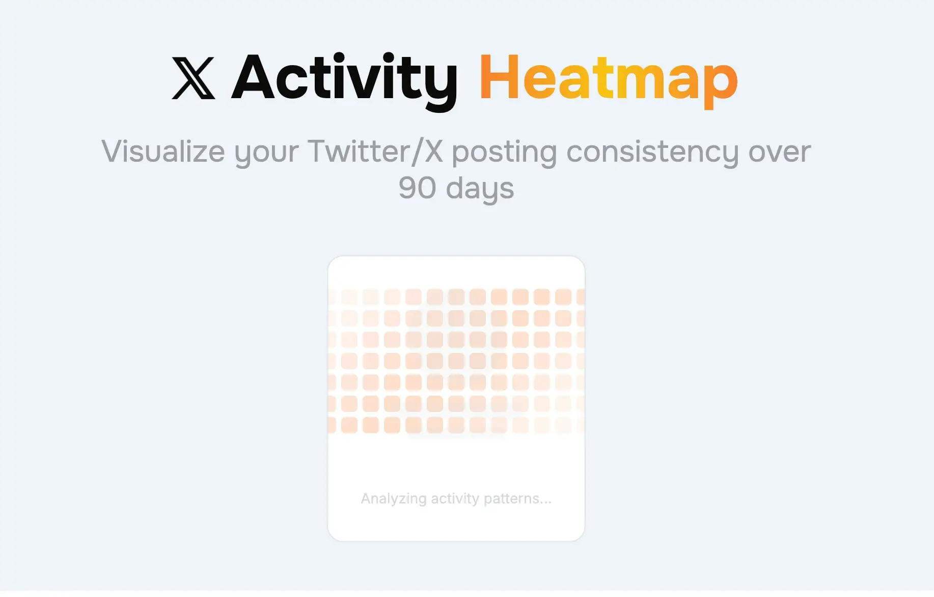 X activity heatmap data analysis in progress